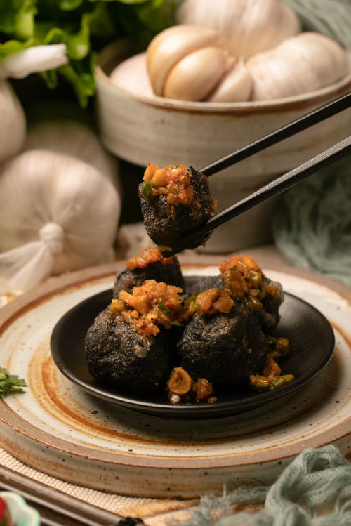 油炸臭豆腐臭干子特色小吃餐飲美食攝影圖 攝影